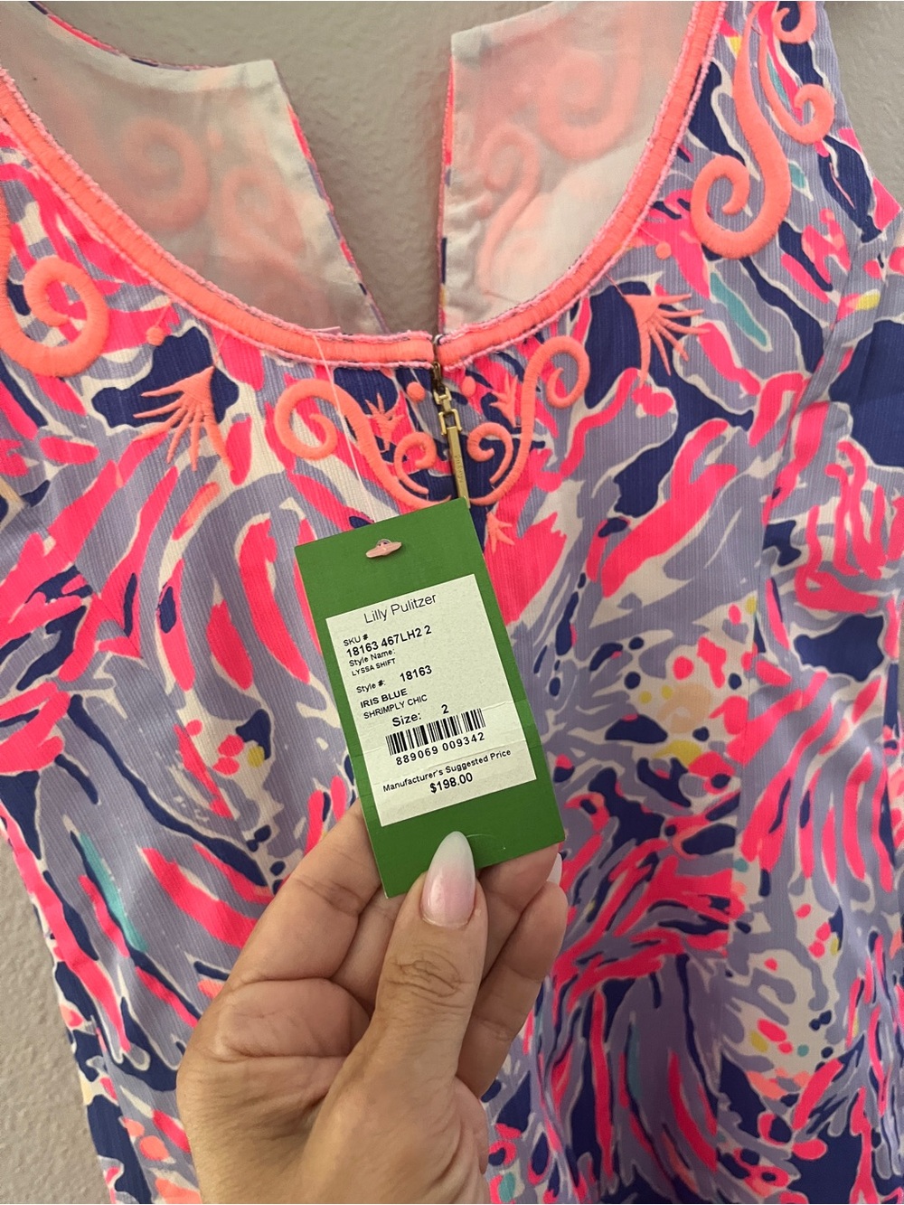 NWT Lilly Pulitzer LYSSA SHIFT Dress in SHRIMPLY CHIC Size 2 $198 - Picture 5 of 13